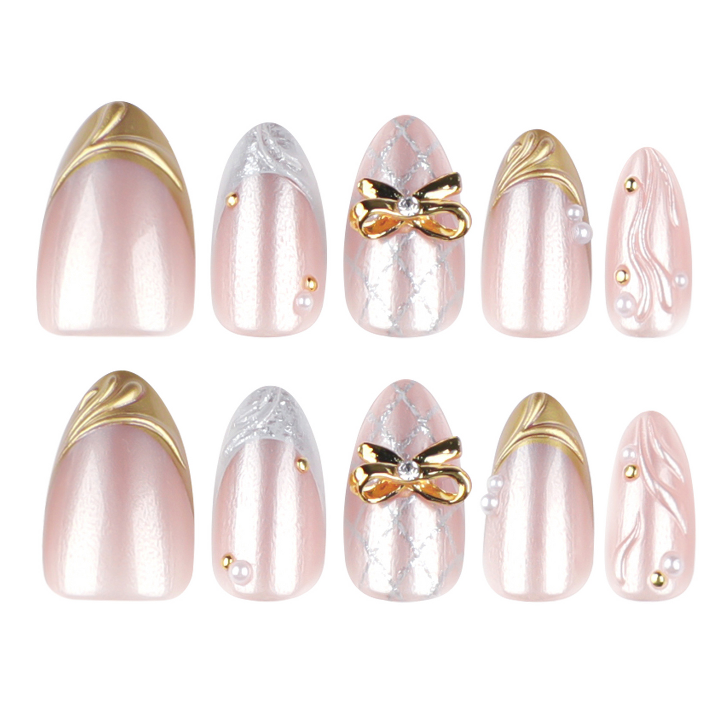 3D BOW Elegant Nails