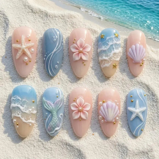 Summer Beach Nails