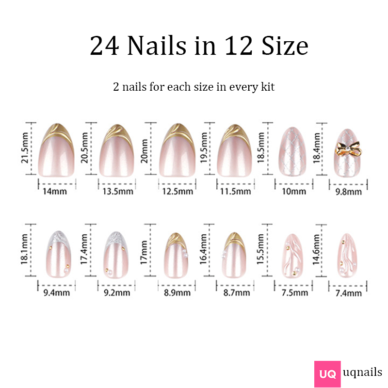 3D BOW Elegant Nails